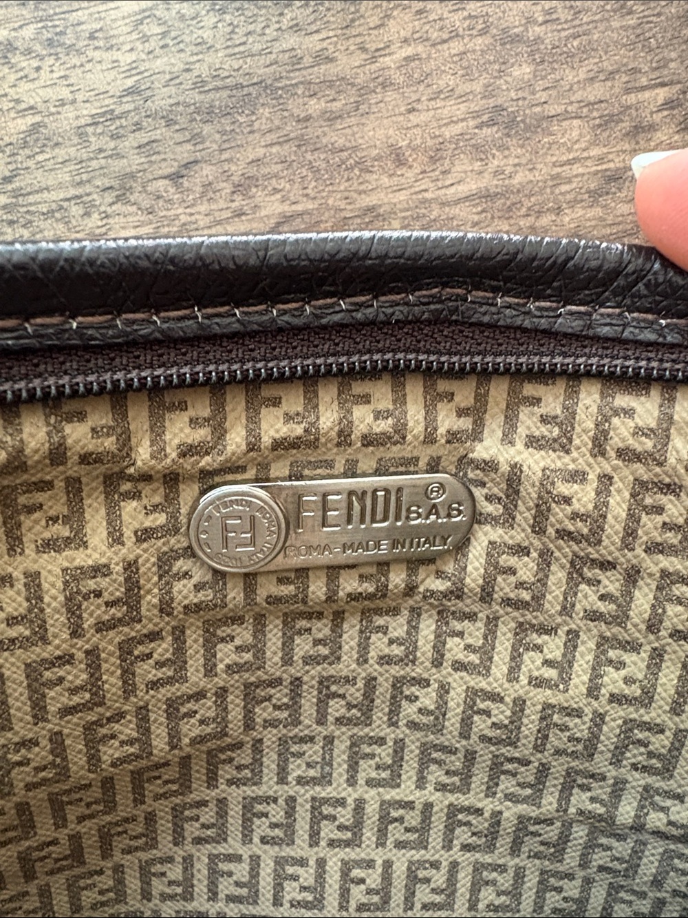 Fendi Vintage FF Zucchino Crossbody Bag - Picture 3 of 7